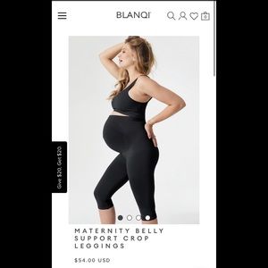 Blanqi maternity leggings size small NWT